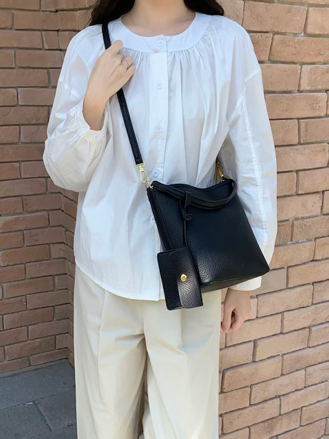 Leather Hobo Crossbody Bag