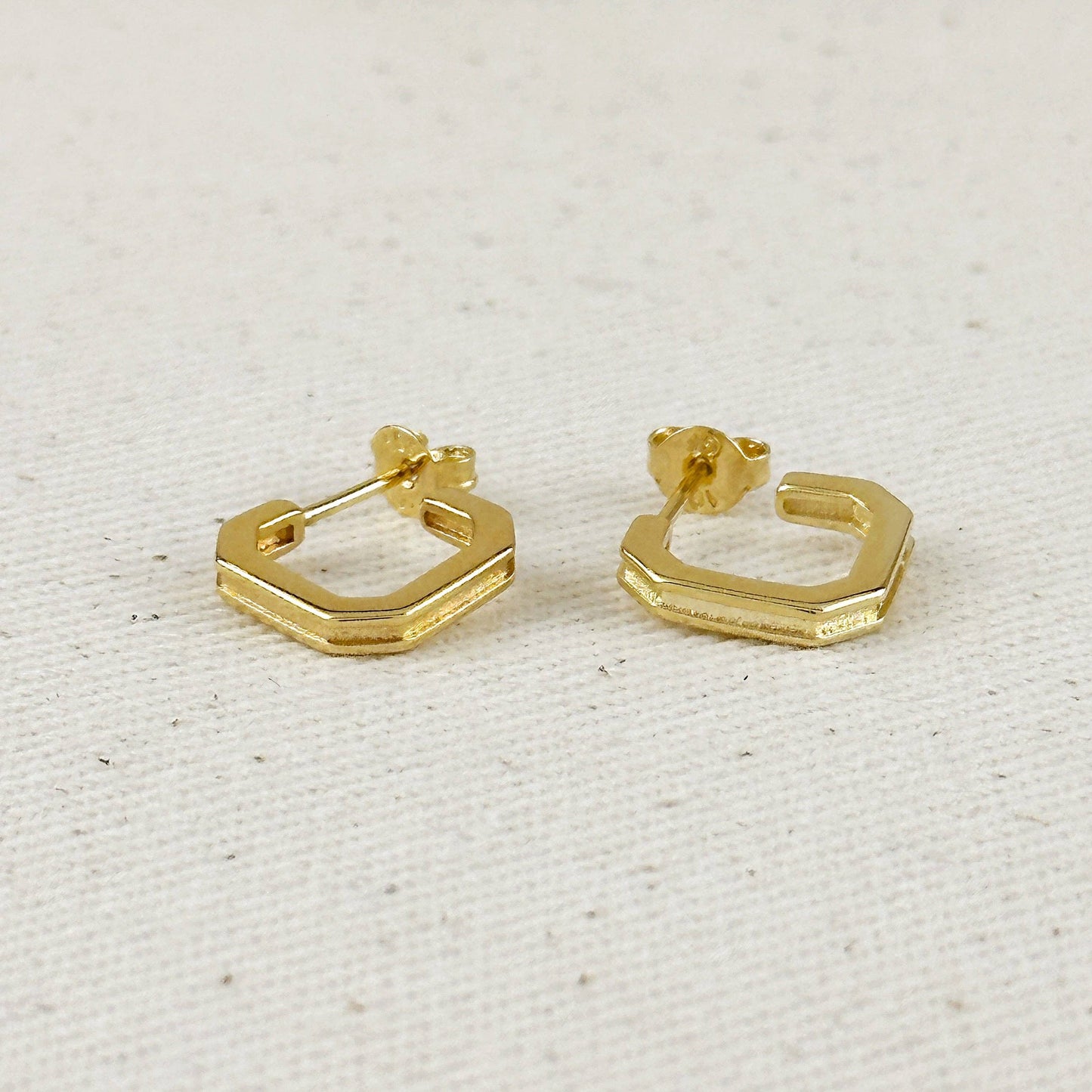 Square C-Hoop Earrings