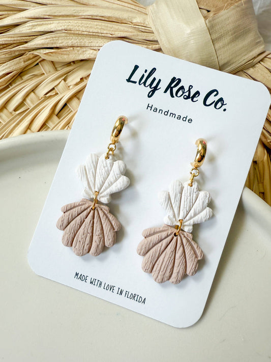 Two Tier Shell Earrings