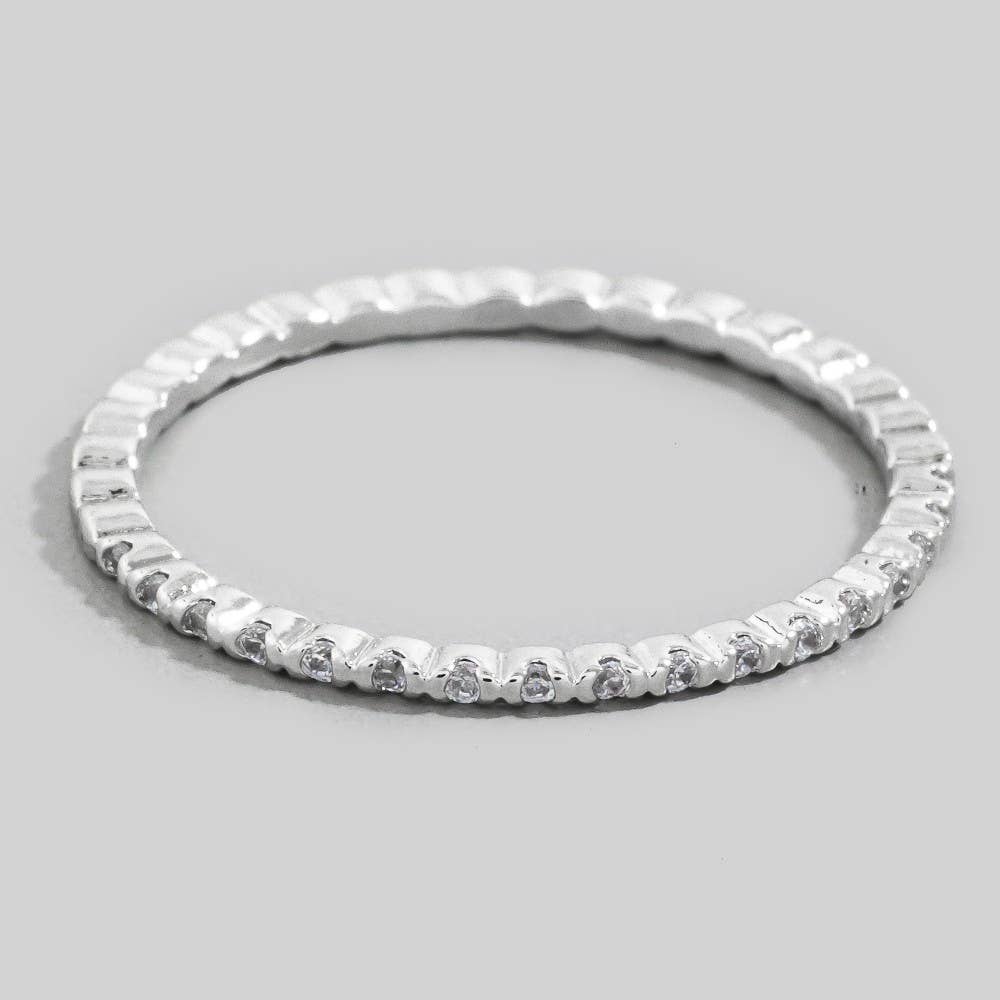 Dainty Sparkle Band Ring