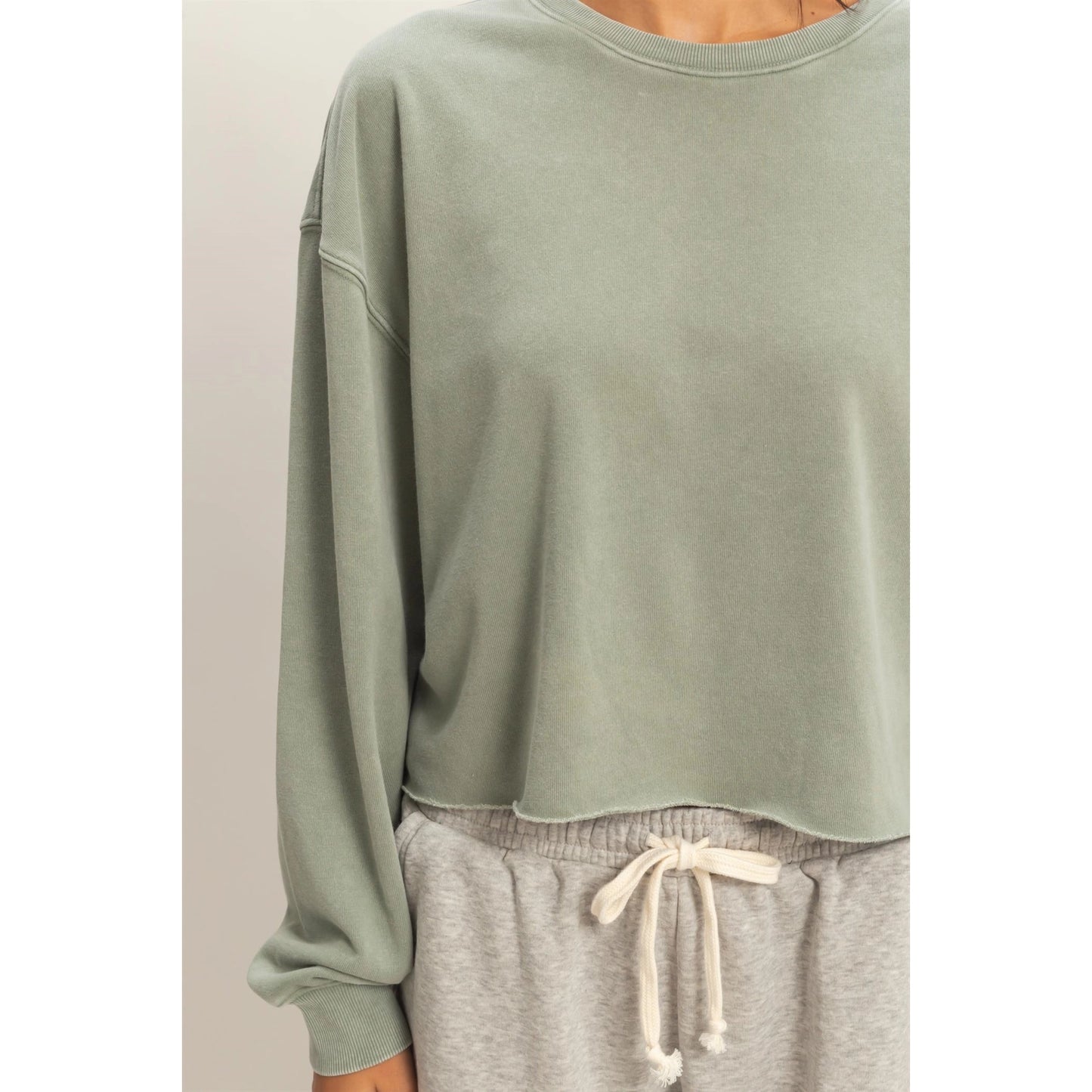 Sunday Cropped Sweatshirt