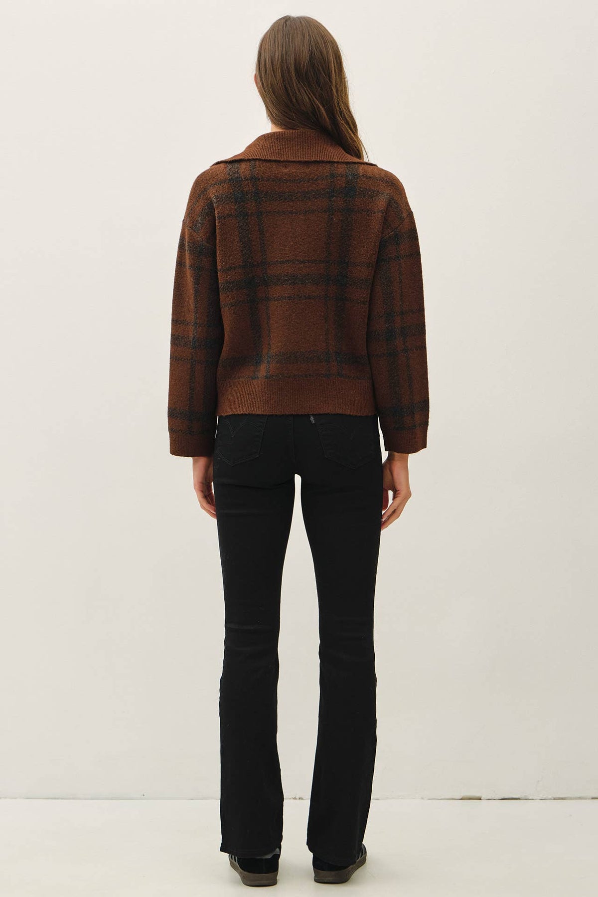 The Fireside Plaid Zip Cardigan
