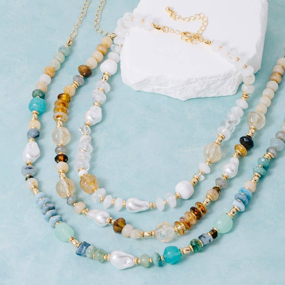 Intricate Mixed Beaded Necklace