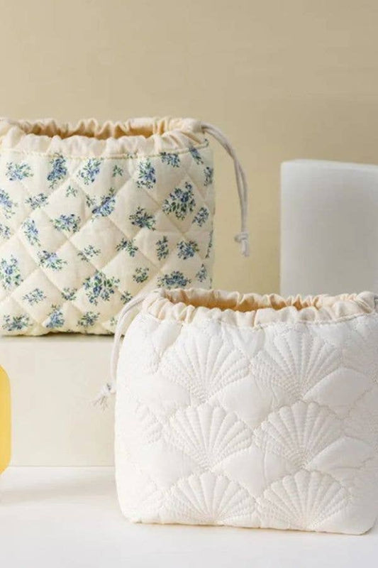 Quilted Drawstring Bag