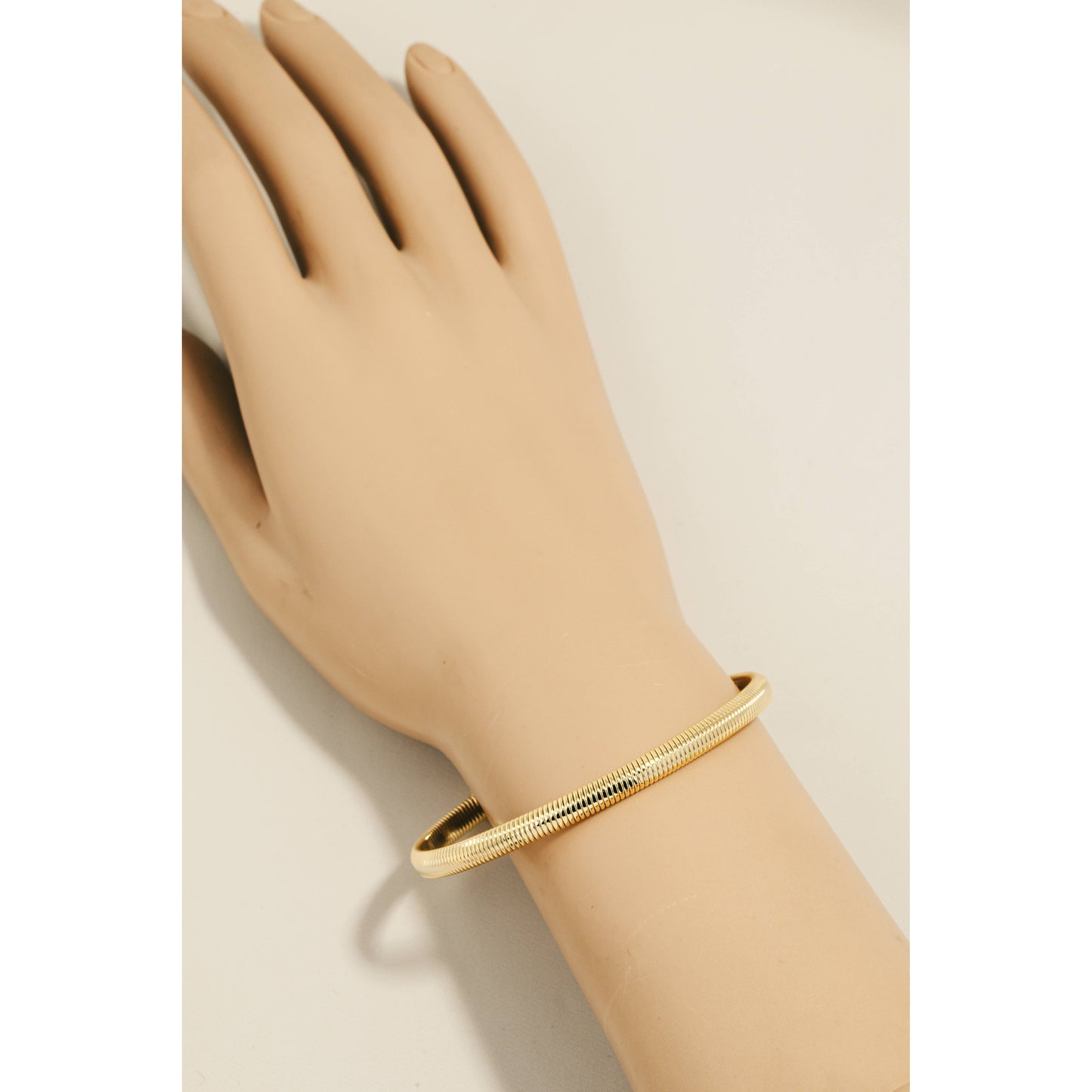 Solid Coiled Metallic Cuff