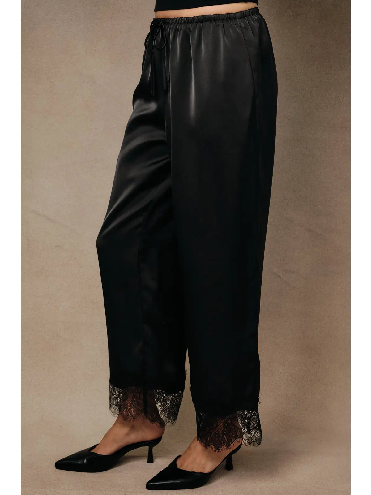 The Collette Lace Trim Pants