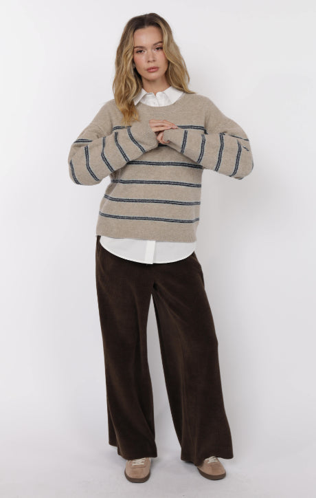 Hudson Two Toned Stripe Sweater