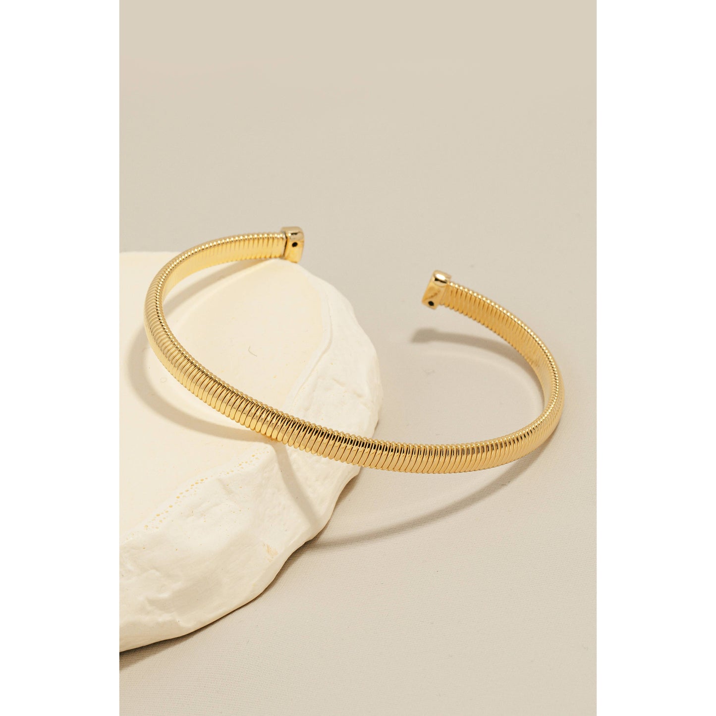 Solid Coiled Metallic Cuff