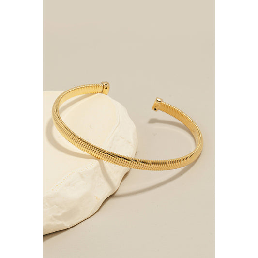 Solid Coiled Metallic Cuff