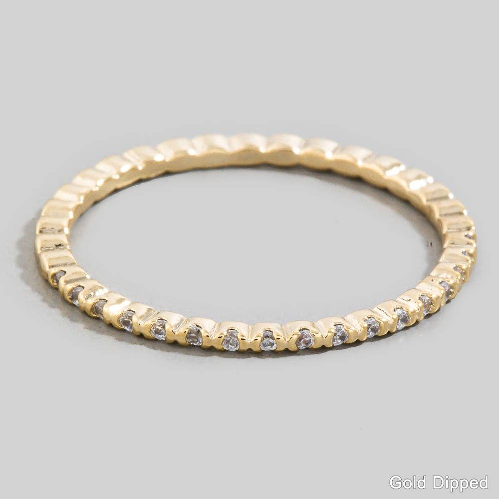 Dainty Sparkle Band Ring