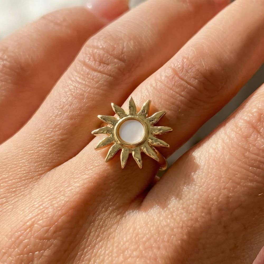 Golden Sunburst Ring
