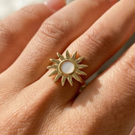 Golden Sunburst Ring