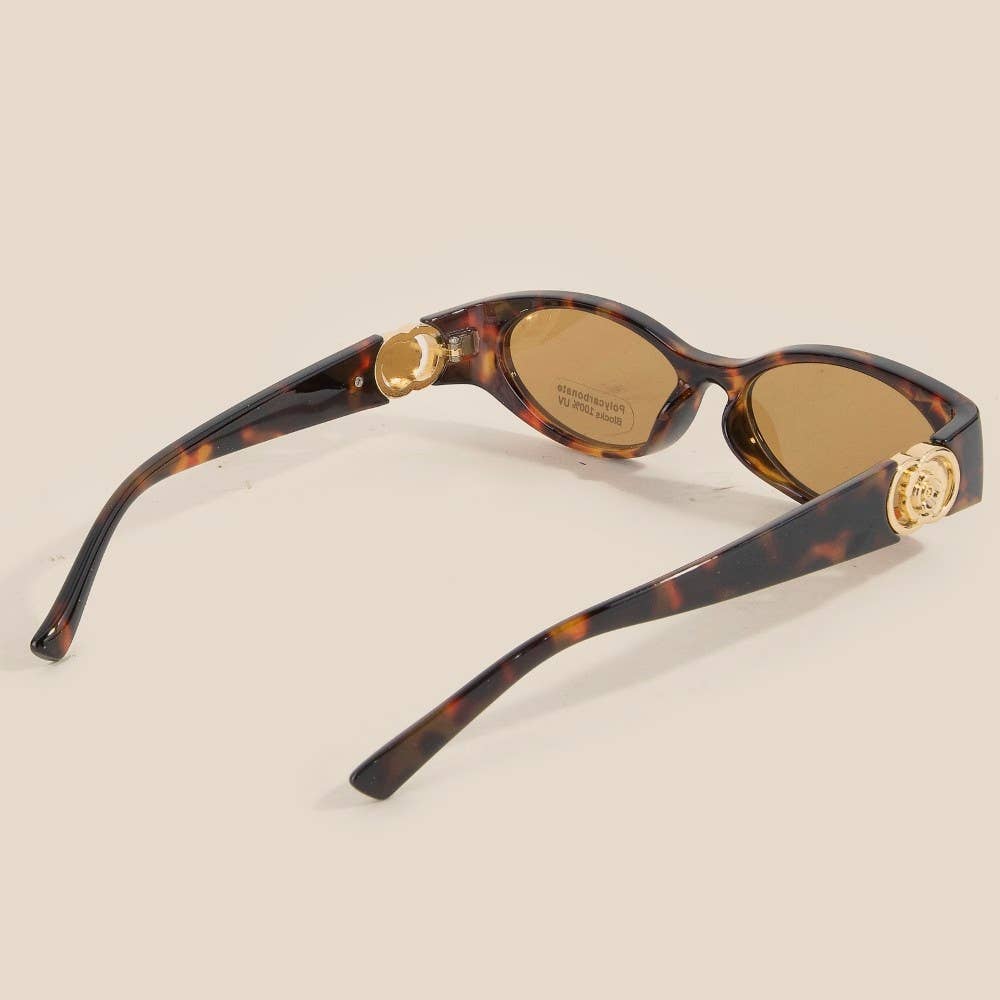 Narrow Oval Sunglasses