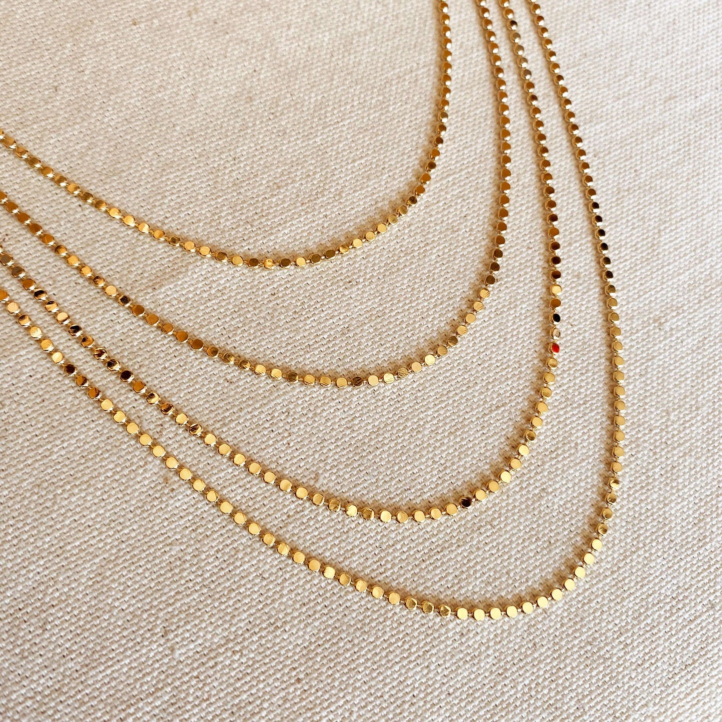 Flat Ball Chain Necklace