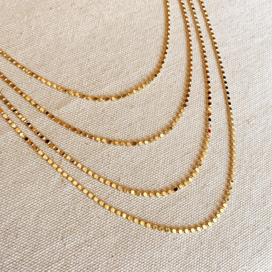 Flat Ball Chain Necklace