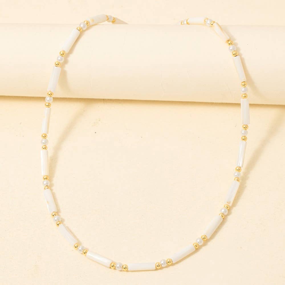 Assorted Tube Beaded Necklace
