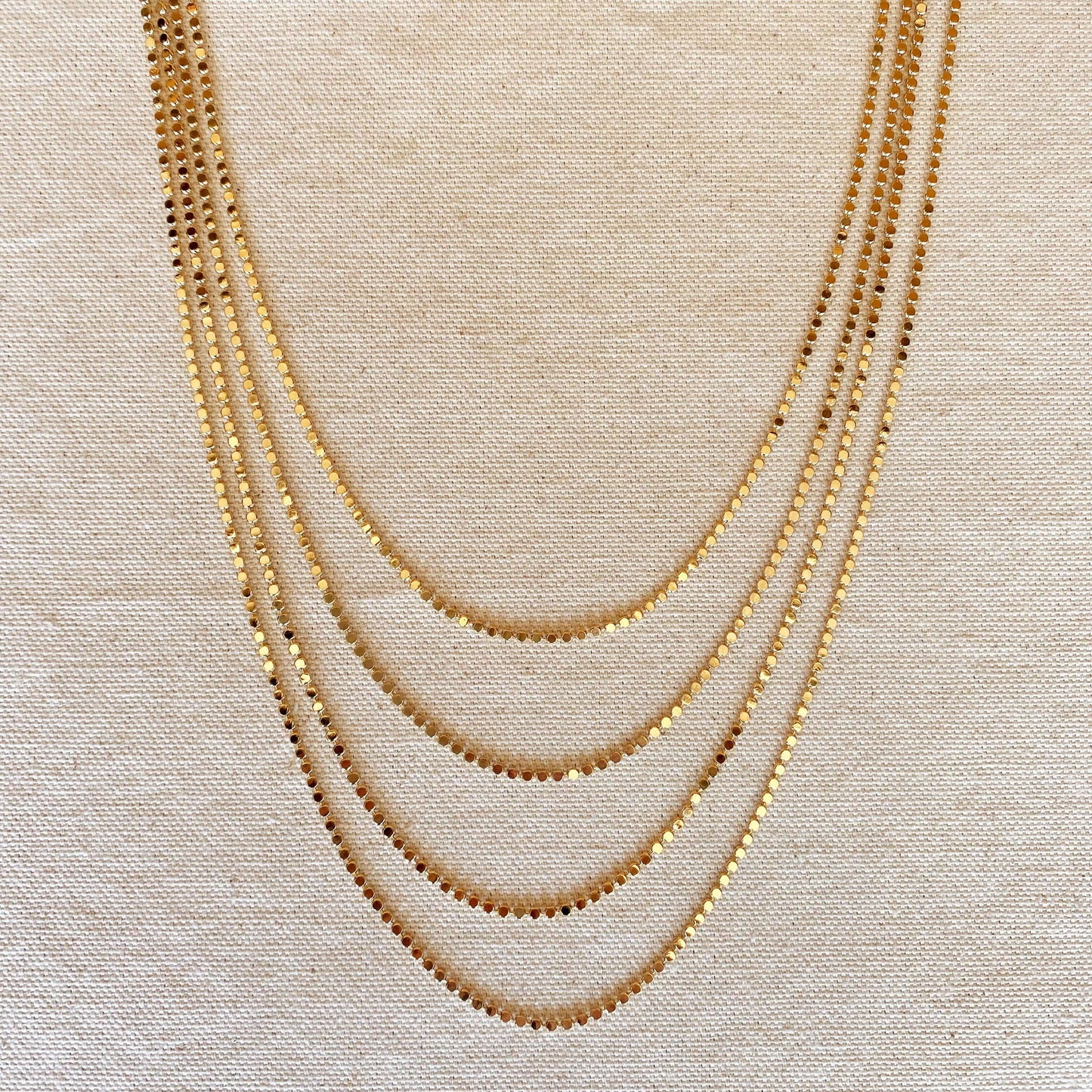 Flat Ball Chain Necklace