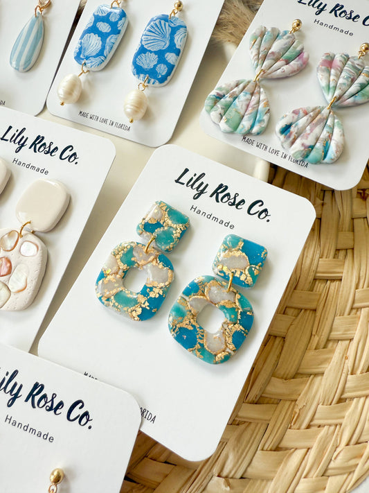Blue Mix Earrings 