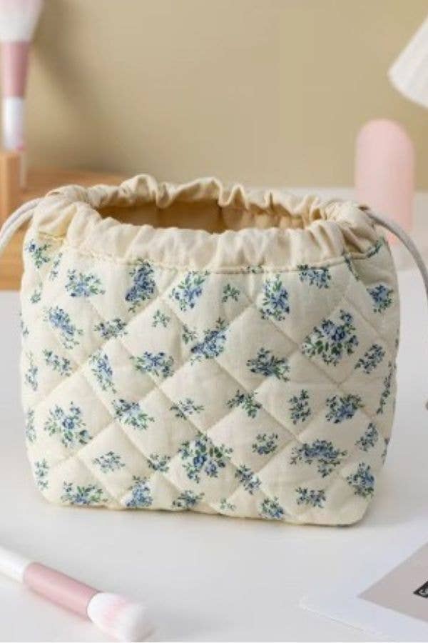 Quilted Drawstring Bag