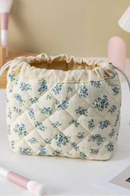 Quilted Drawstring Bag