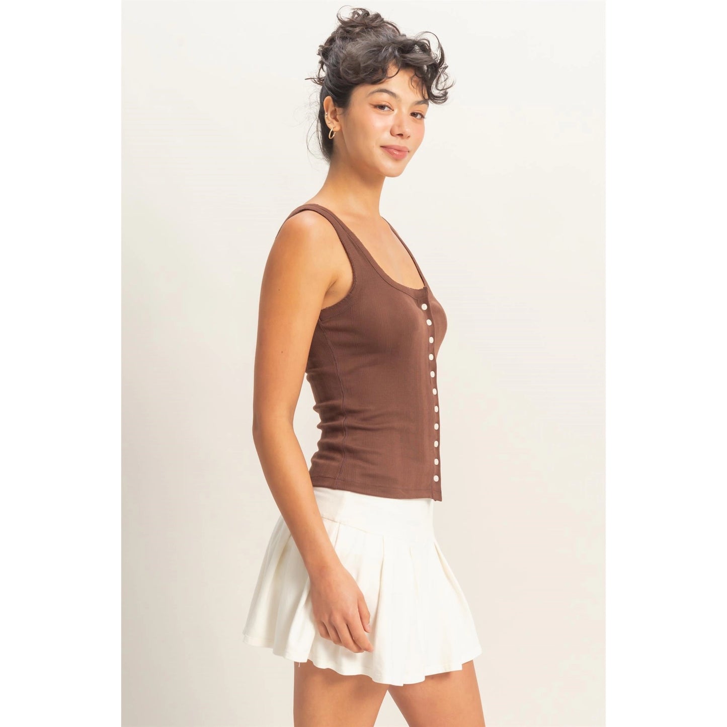 The Sweetheart Rib Henley Tank