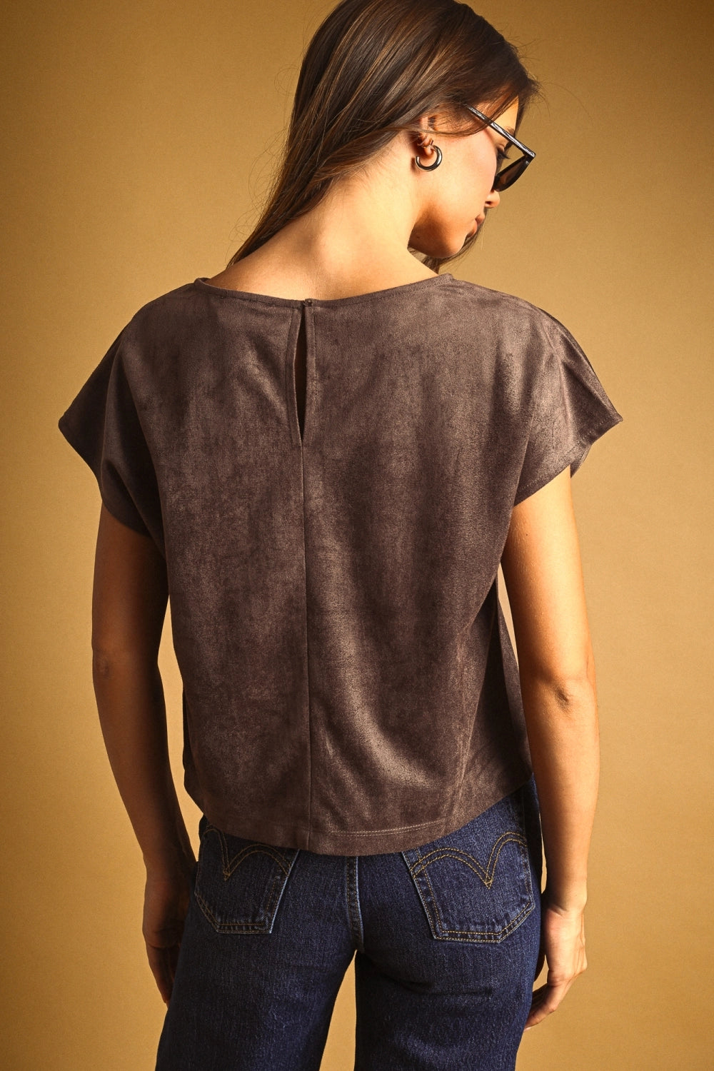 Espresso Suede Tee