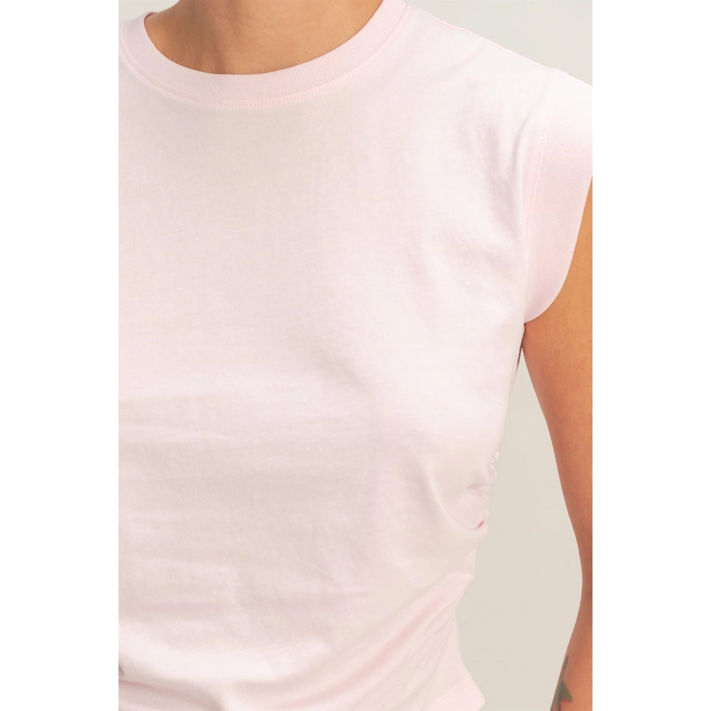 The Blush Sculpt Ruched Tank