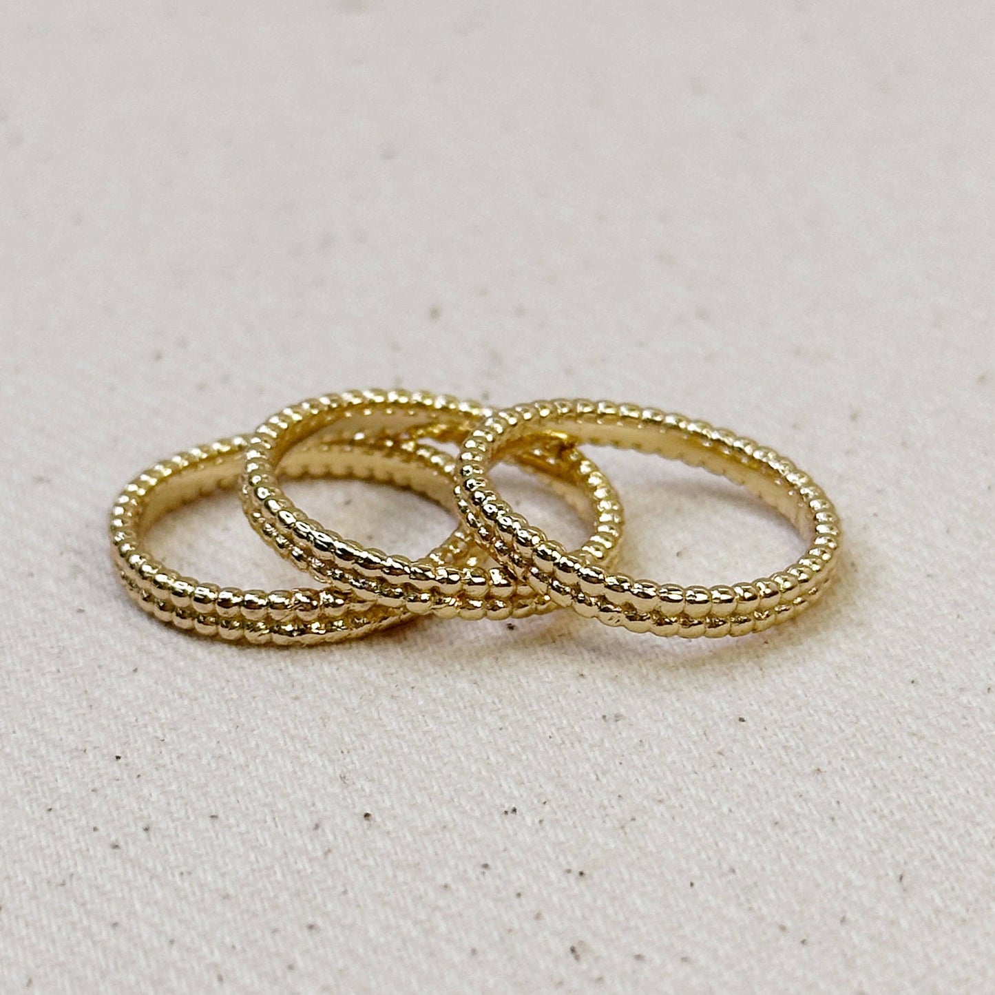 Double Beaded Band Ring