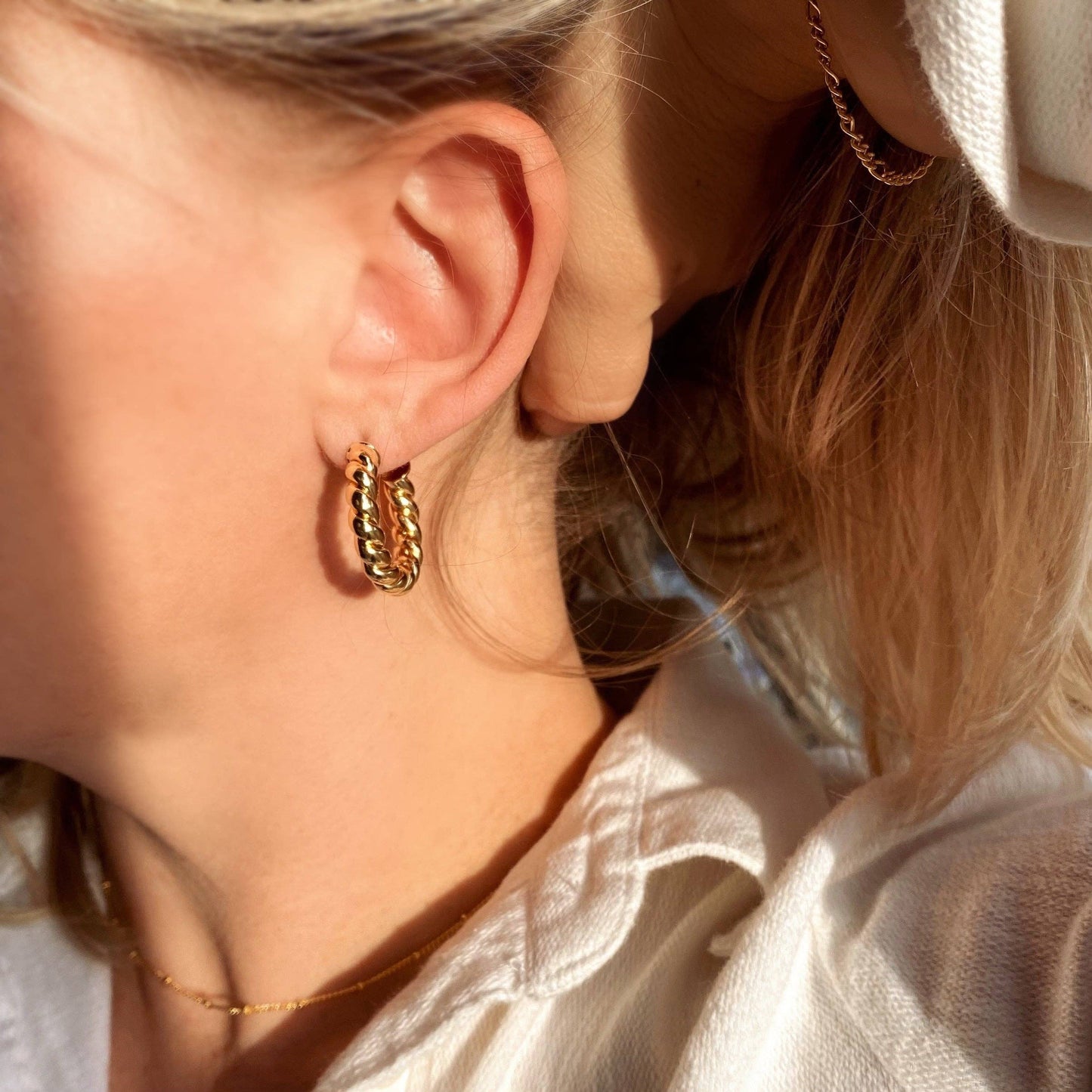 Croissant Hoop Earrings