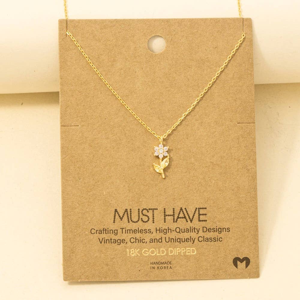 Flower Pendant Necklace