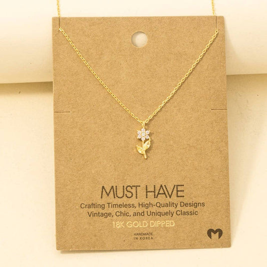 Flower Pendant Necklace