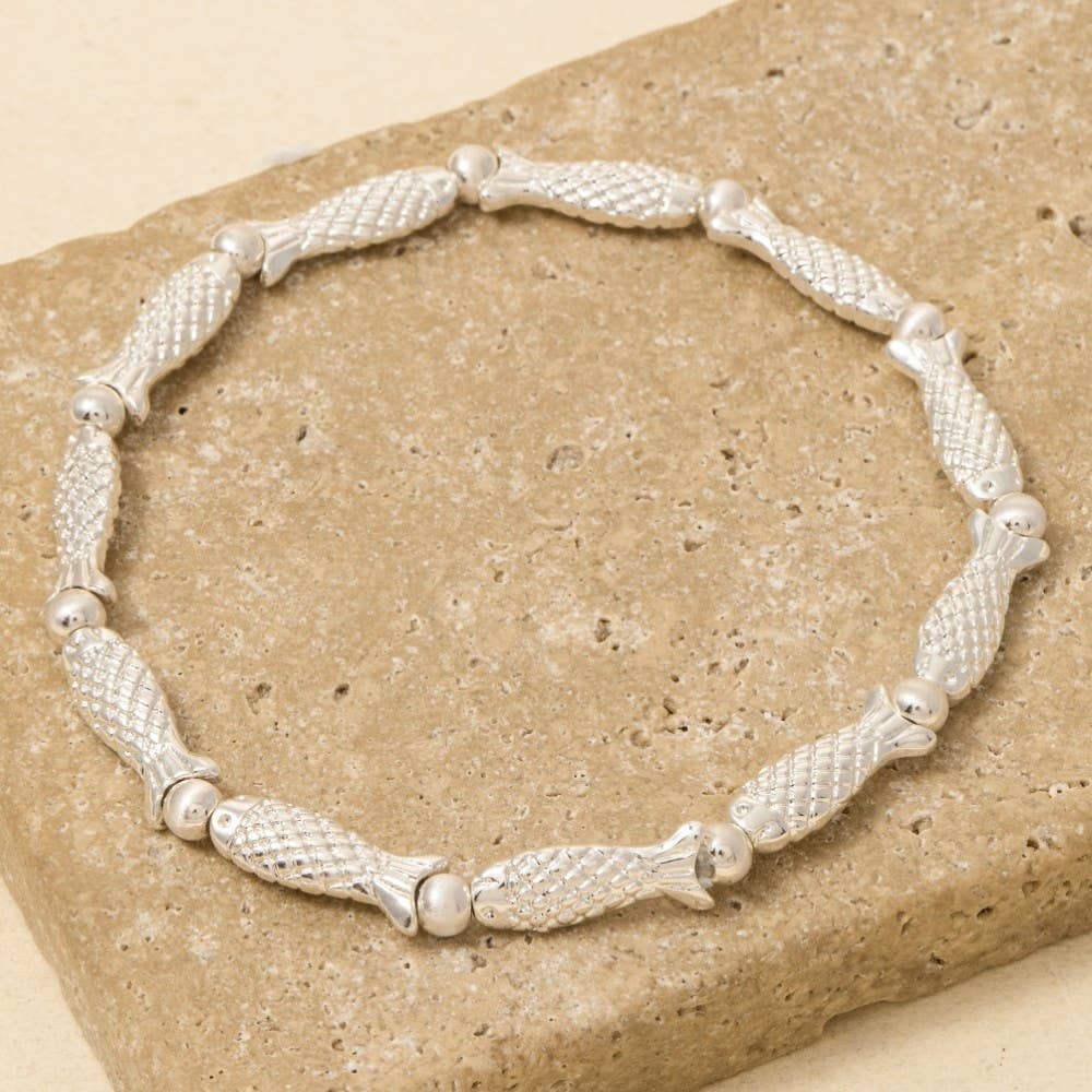 Fish And Ball Bead Bracelet