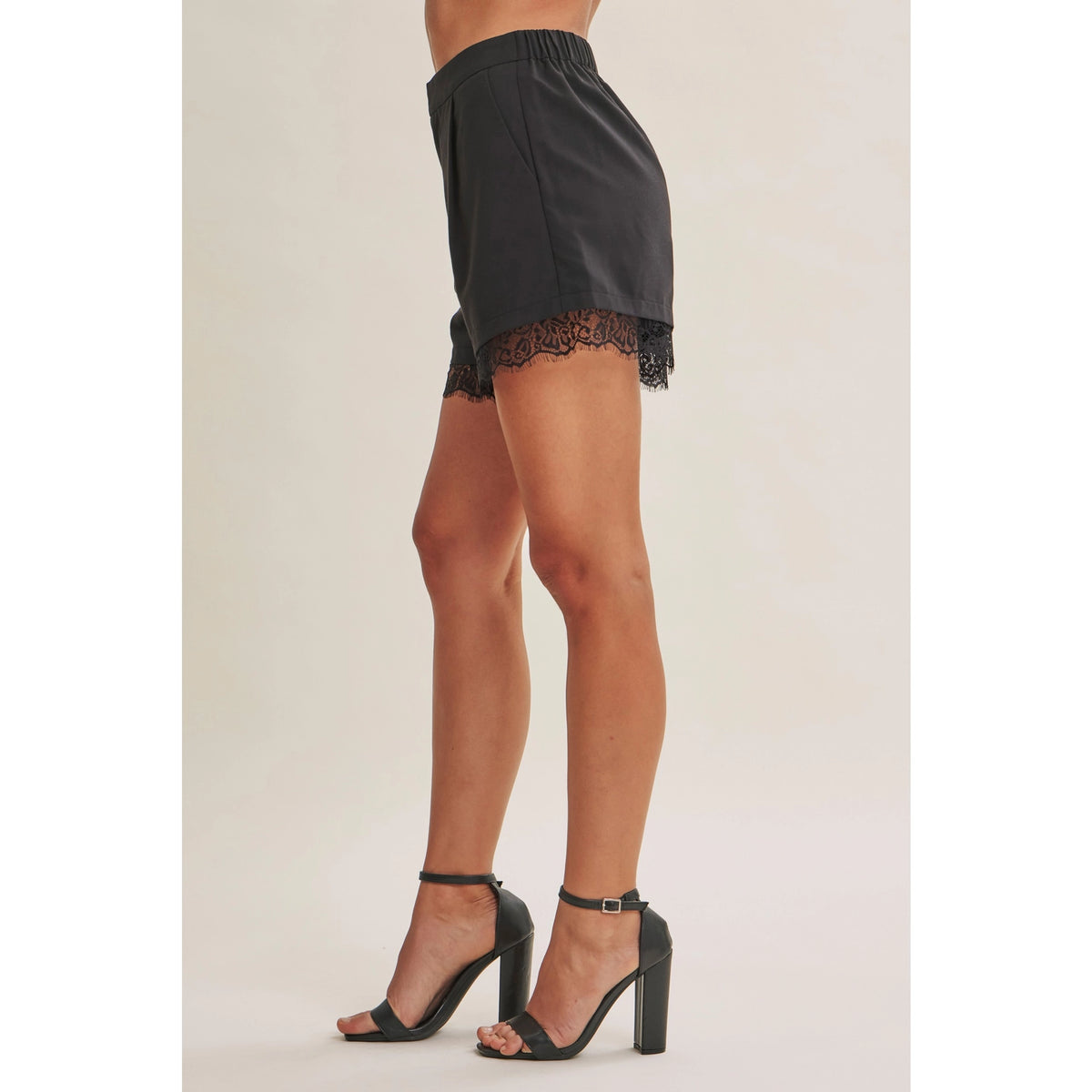 Camille Lace Trim Shorts