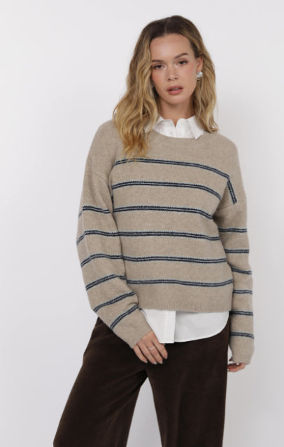 Hudson Two Toned Stripe Sweater