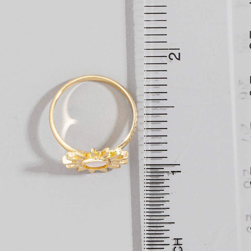 Golden Sunburst Ring