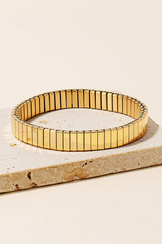 Gold Metallic Elastic Bracelet