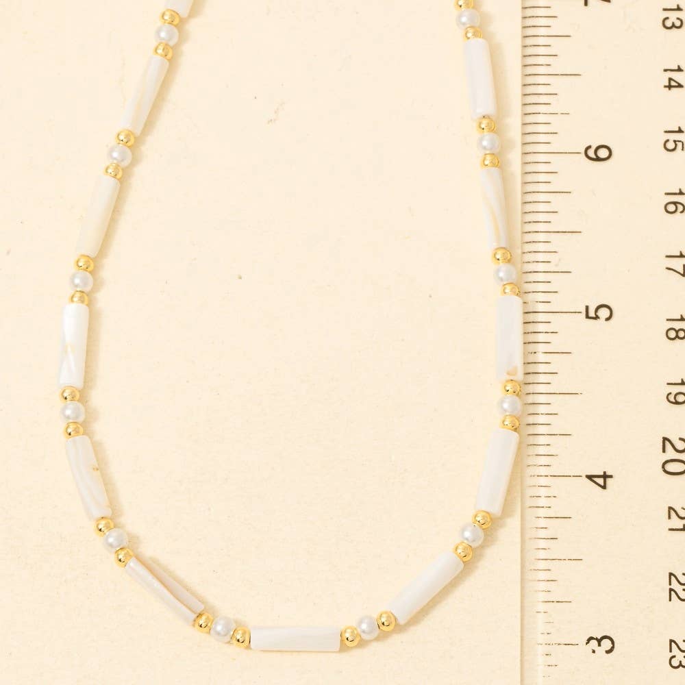 Assorted Tube Beaded Necklace