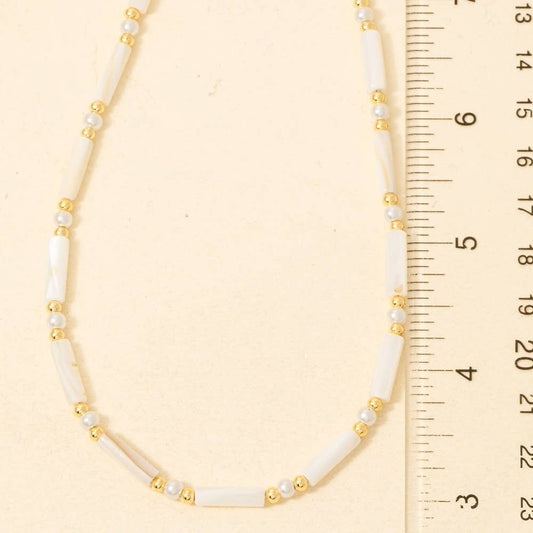 Assorted Tube Beaded Necklace