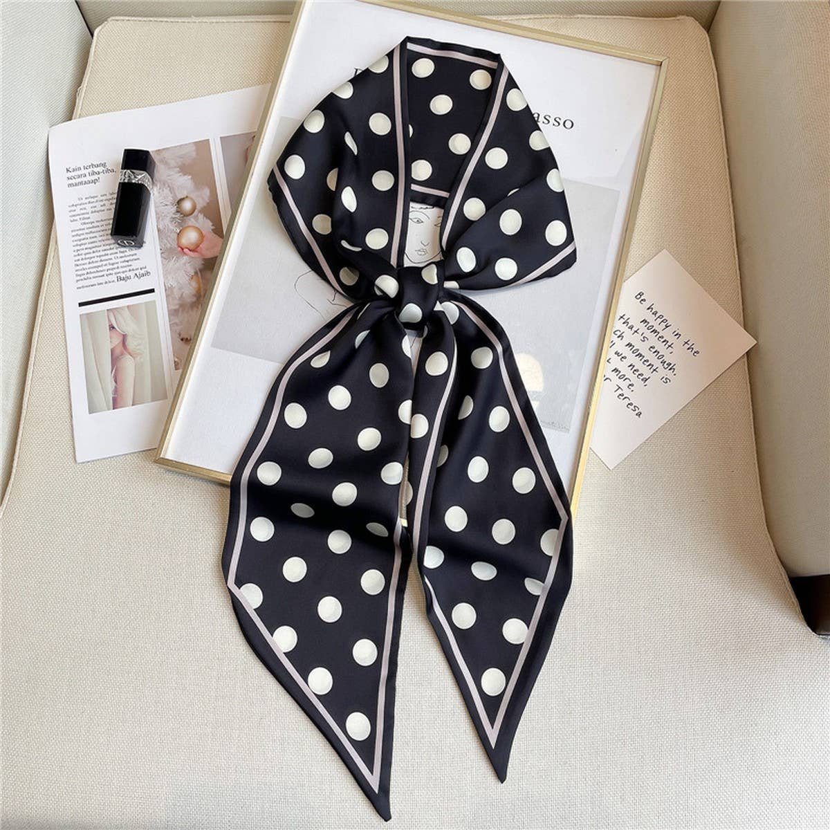 The Monroe Polka Dot Scarf