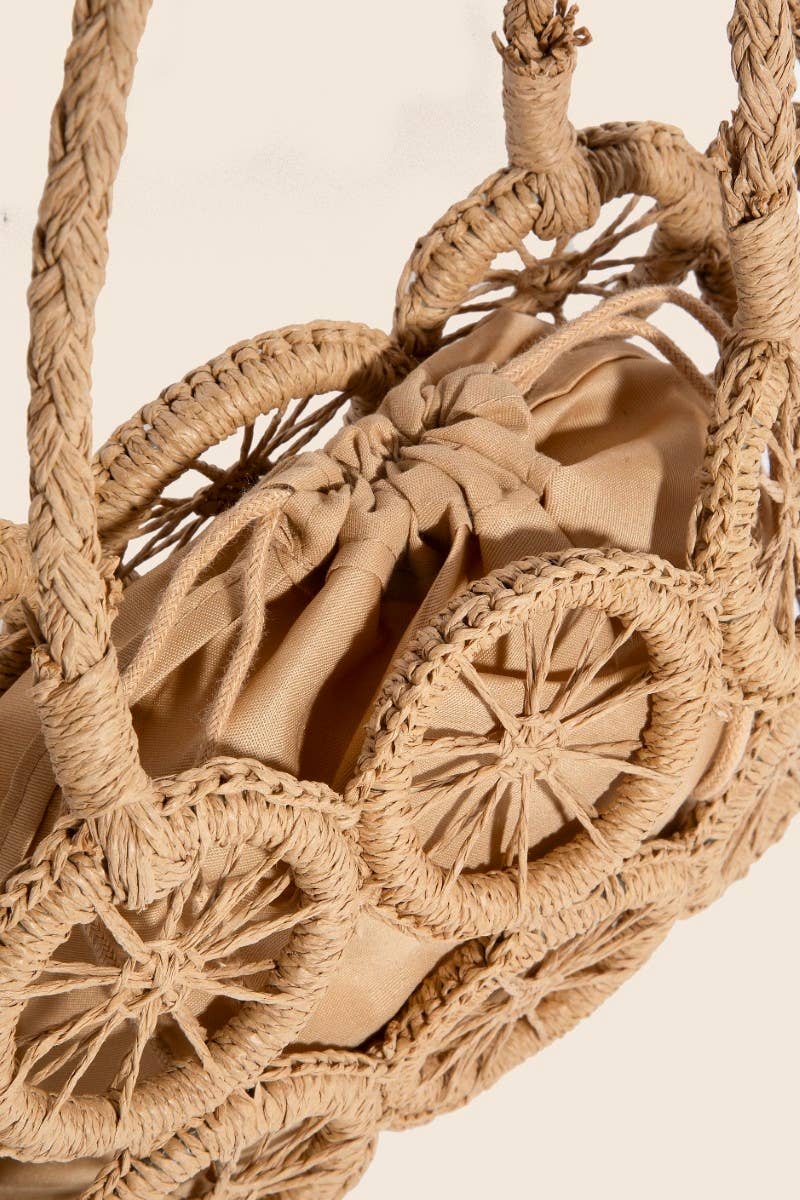 Intricate Braided Wheels Hand Bag