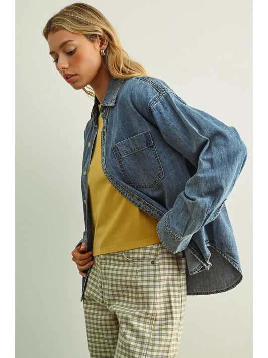 Everyday Denim Button-Up