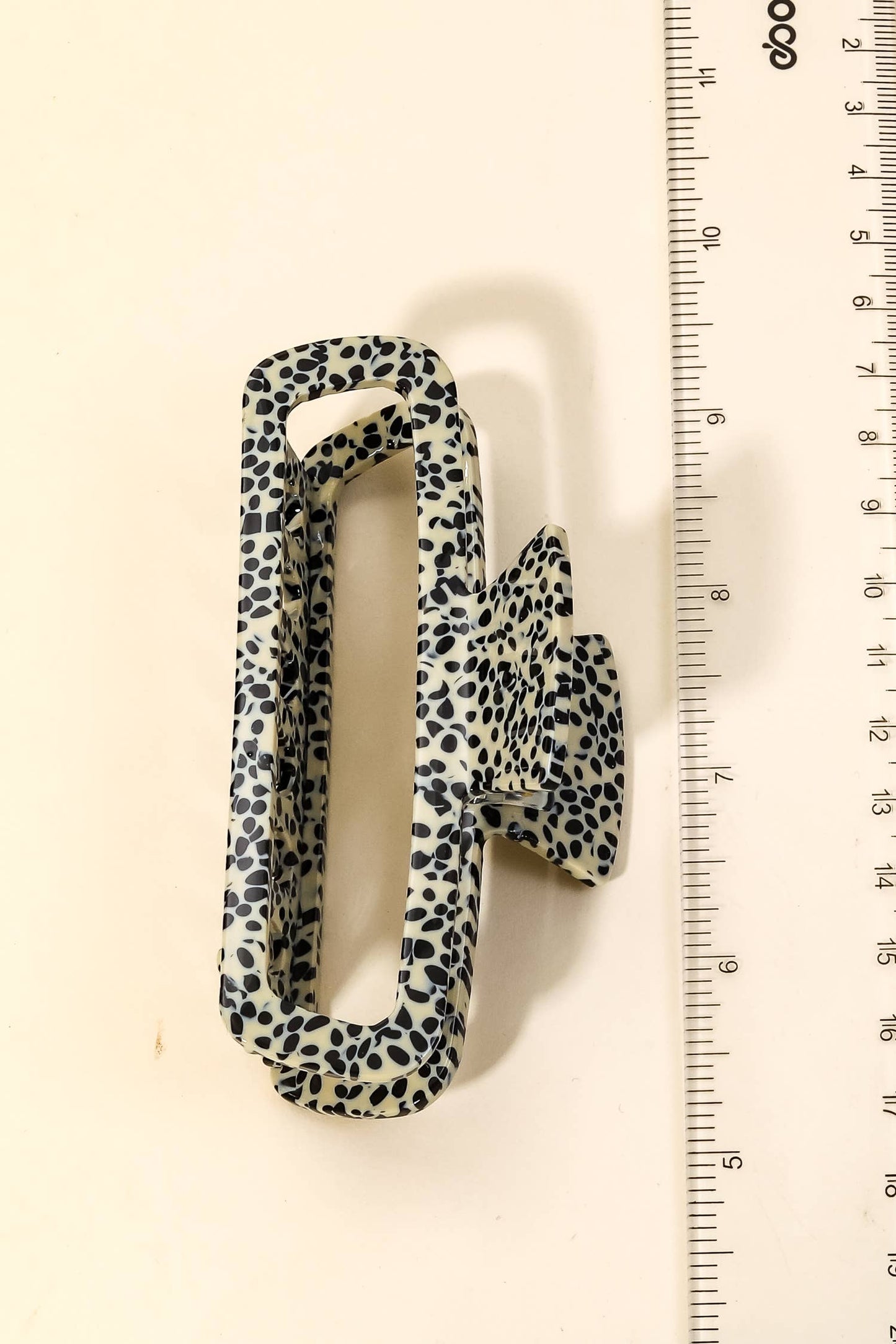 Acetate Pattern Rectangle Hair Claw Clip