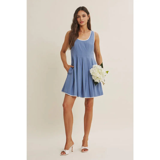 Skyline Breeze Sleeveless Mini Dress