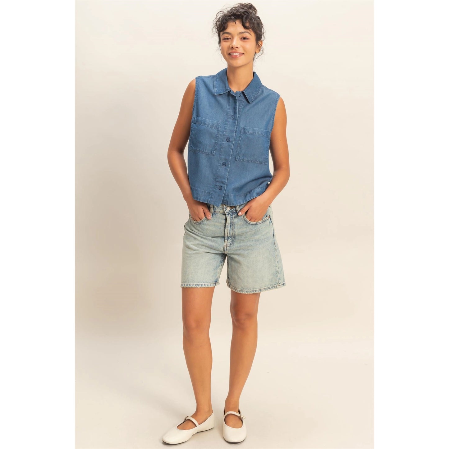 Celine Button Up Top