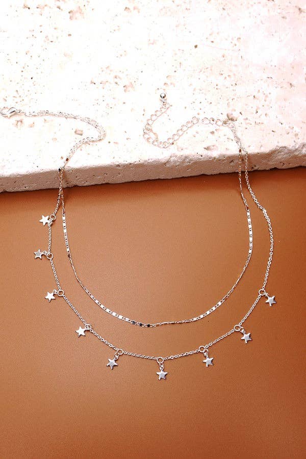 Starlight Layered Charm Necklace