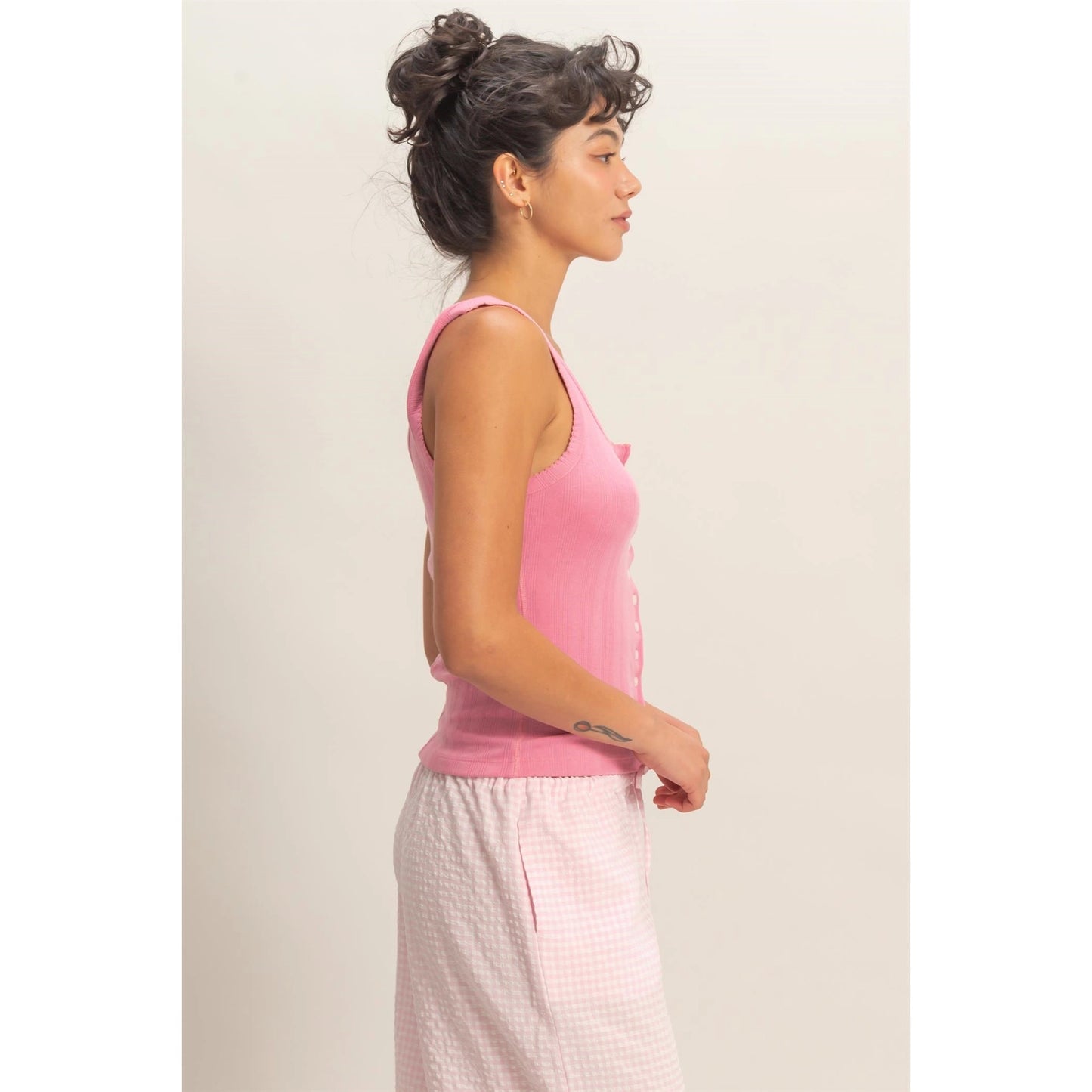 The Sweetheart Rib Henley Tank