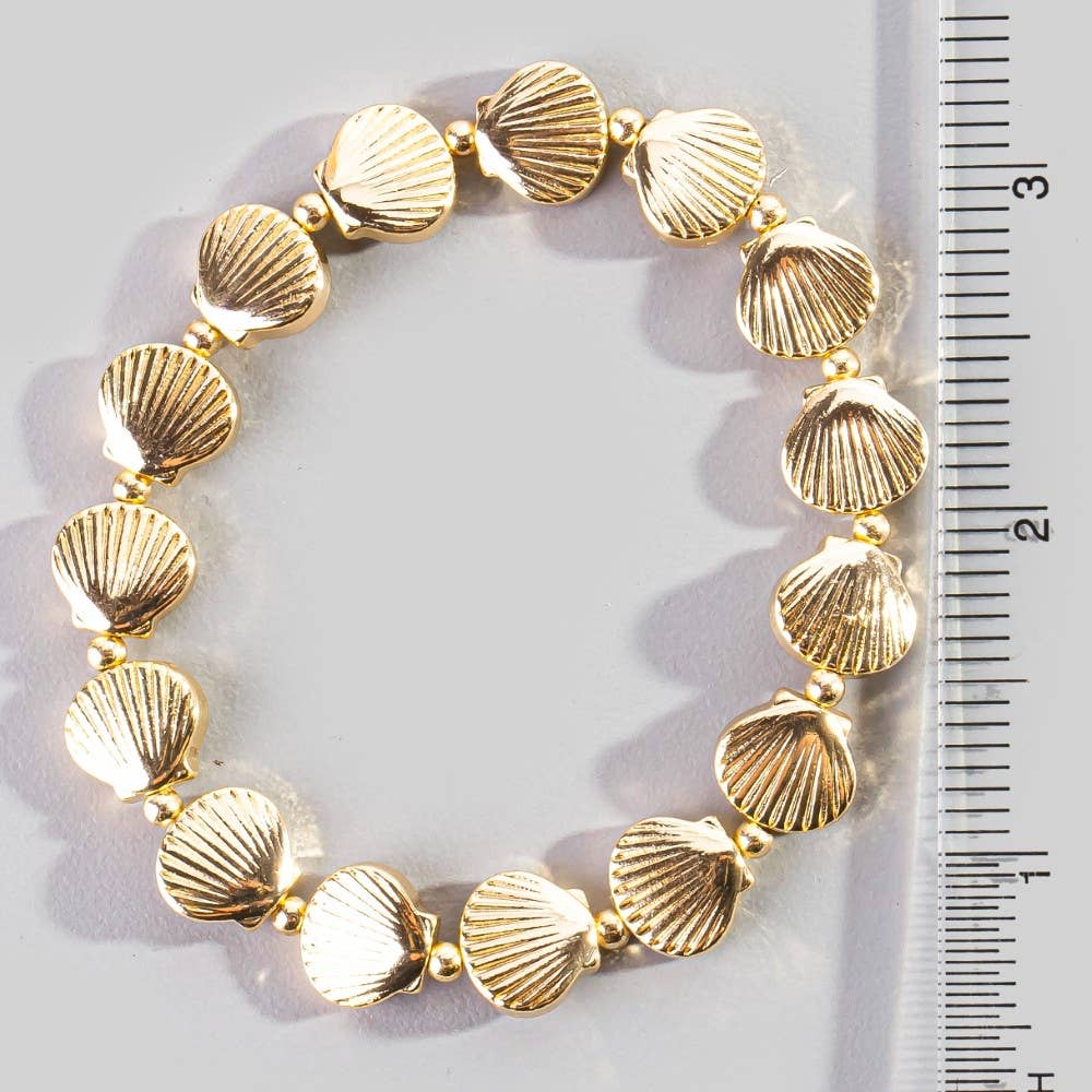 Golden Shore Shell Bracelet