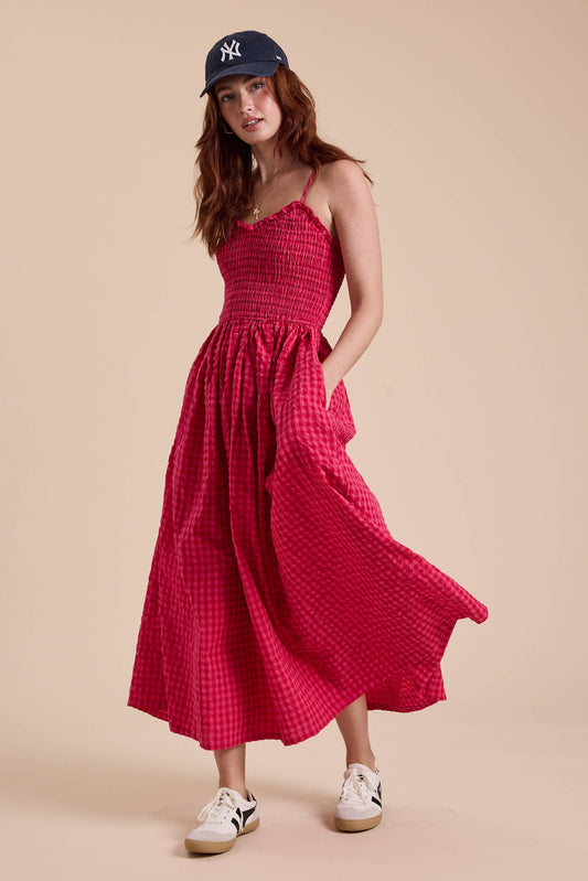 Sadie Jo Red Gingham Dress