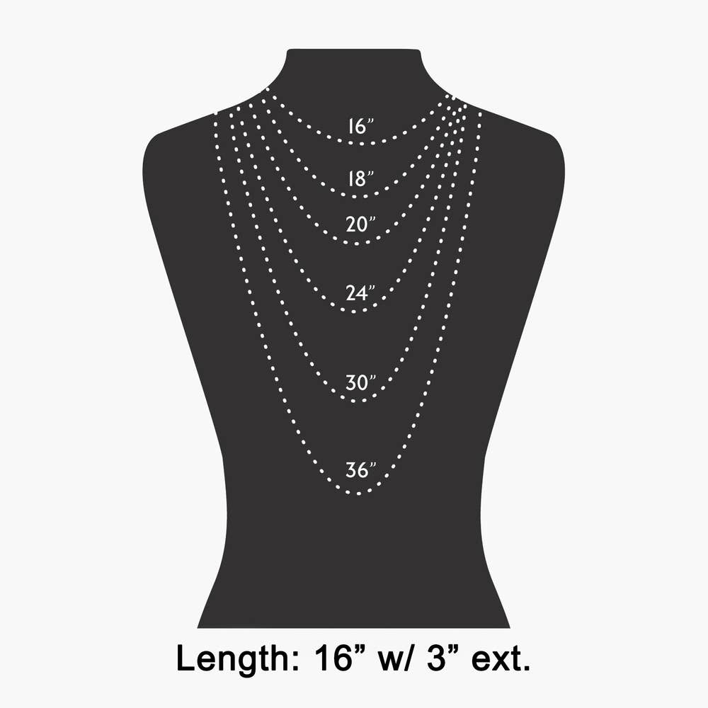 Dainty Faceted Bead Station Chain Necklace