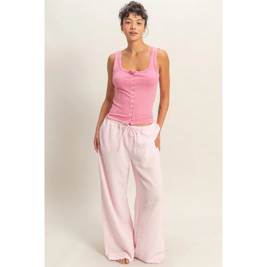 The Sweetheart Rib Henley Tank